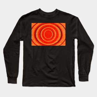 Vintage Hypnotic Lines Pattern Long Sleeve T-Shirt